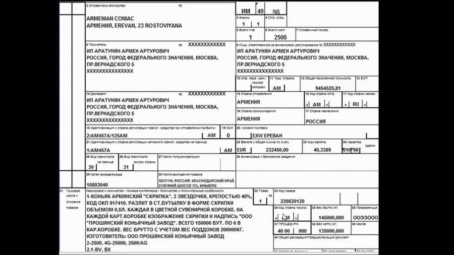 Декларация таможенной стоимости правила заполнения и подачи в россии