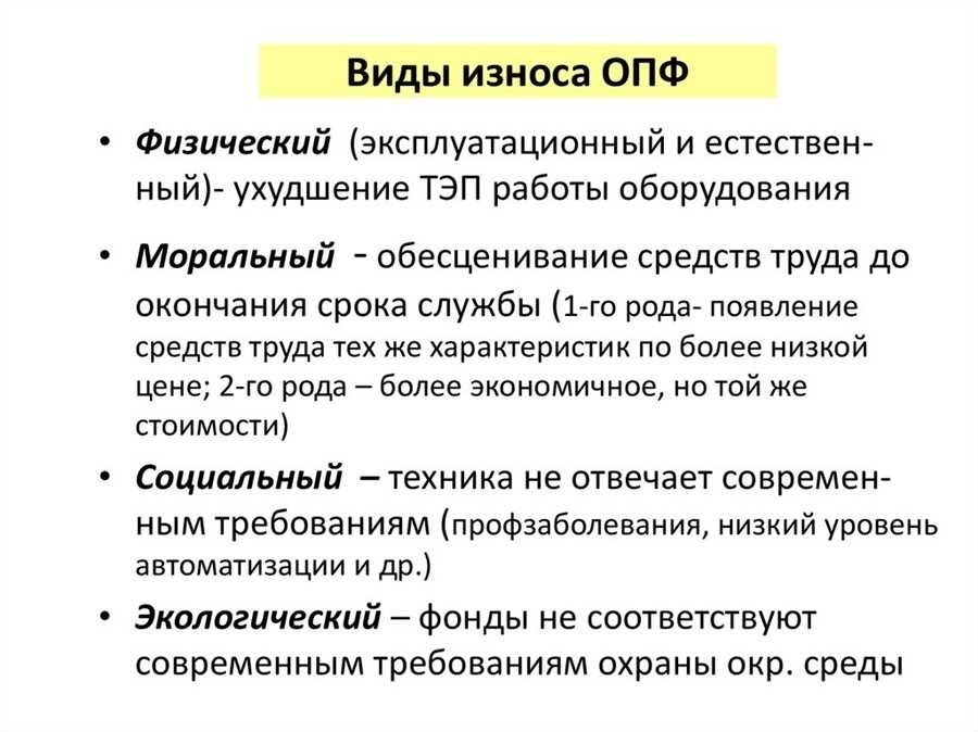 Примеры причин списания основных средств устаревание износ утрата эксплуатационных качеств.